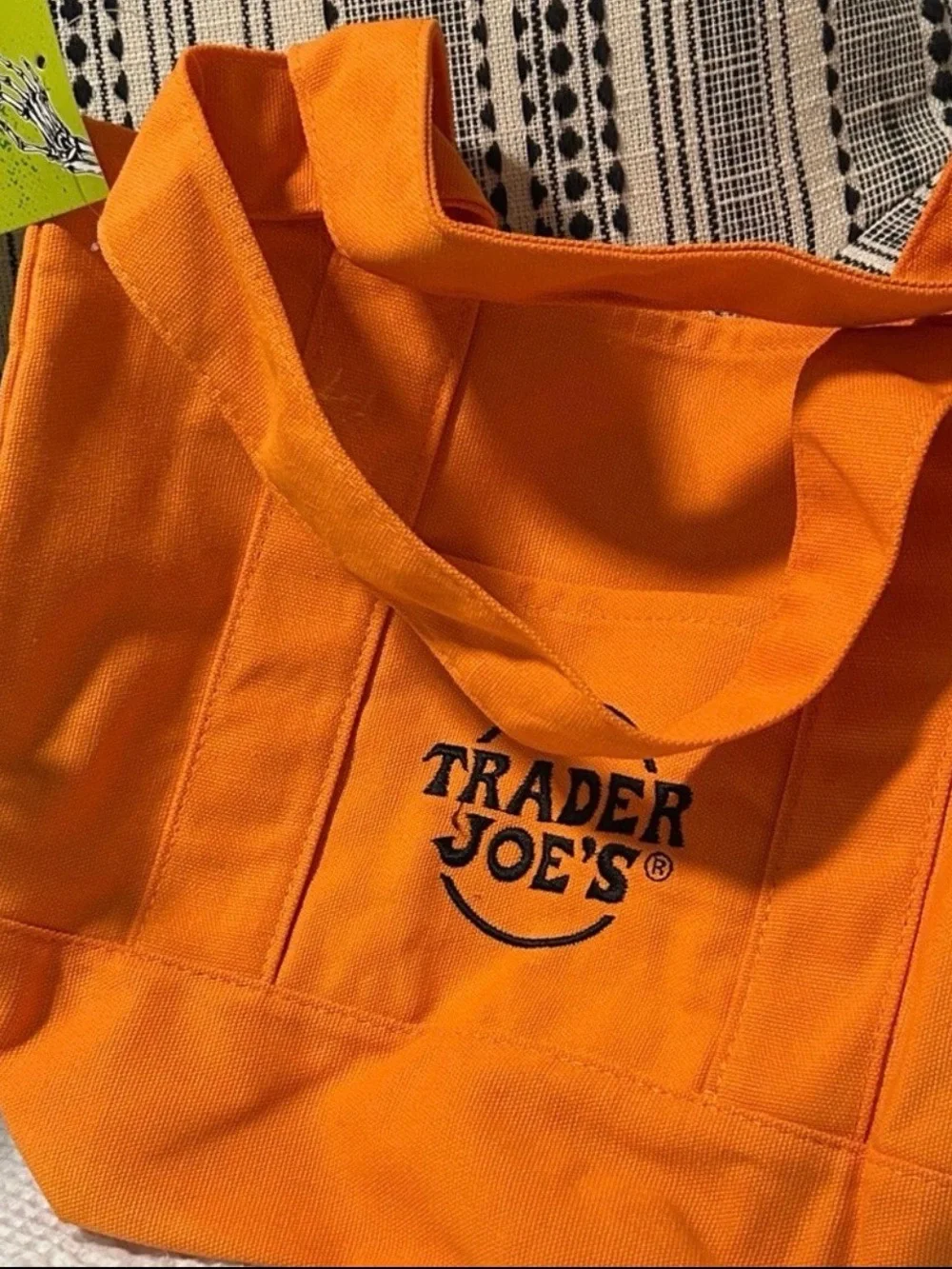 Trader Joe's Orange Tote Bag-NWT